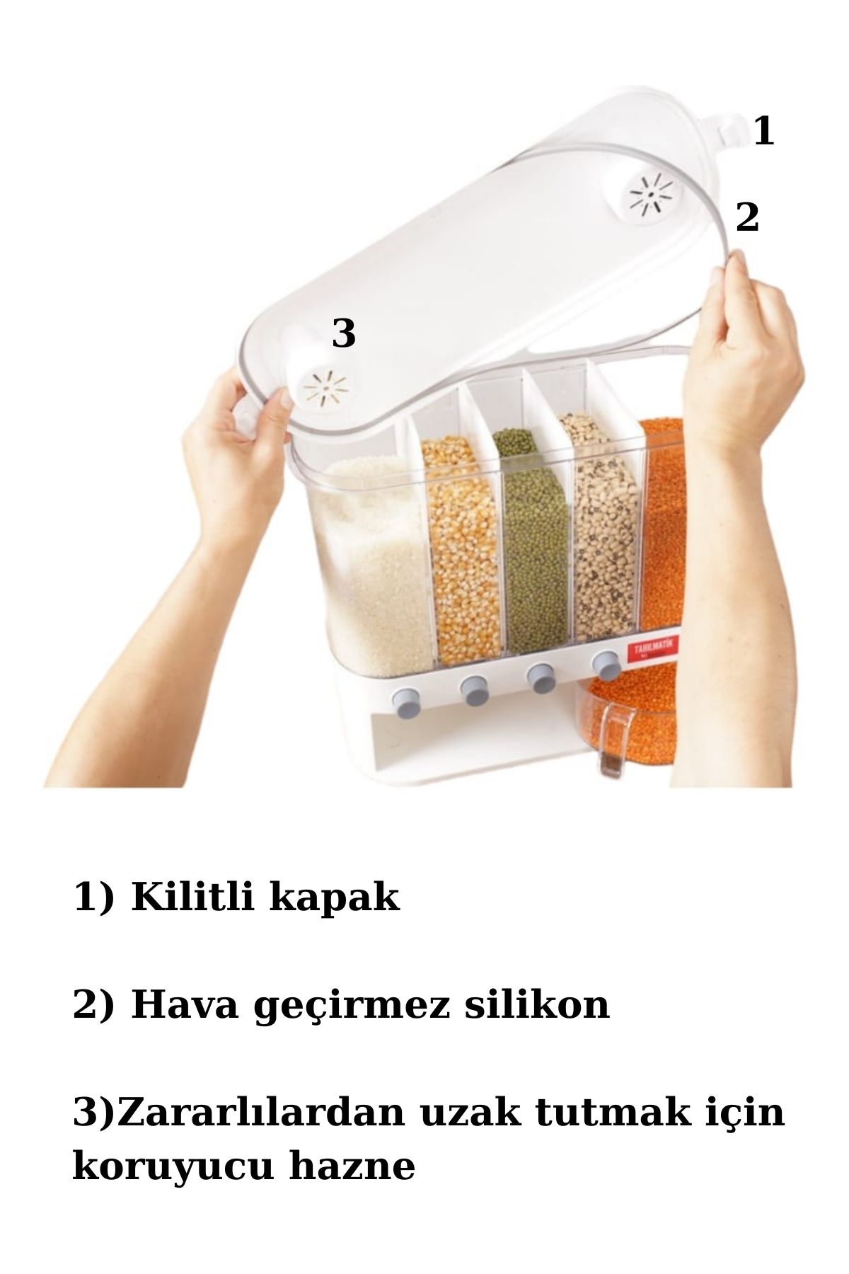 TAHILMATİK GIDA TAHIL VE BAKLİYAT ORGANİZER (BEYAZ)