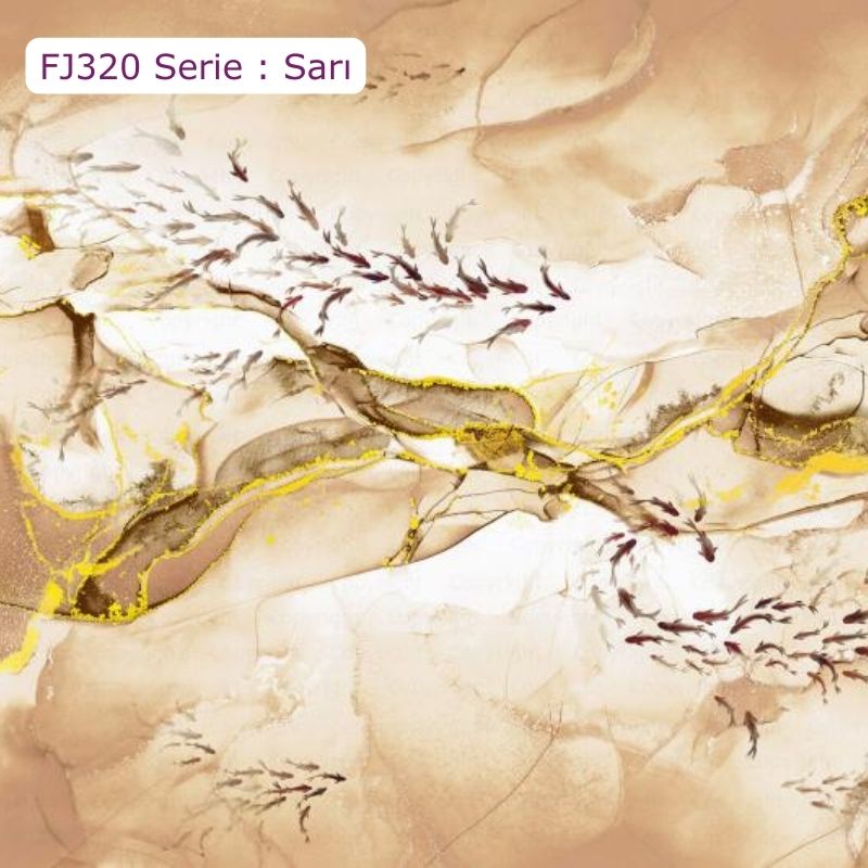 FJ320 Serisi | Balık Sürüsü Tasarımlı Poster Duvar Kağıdı