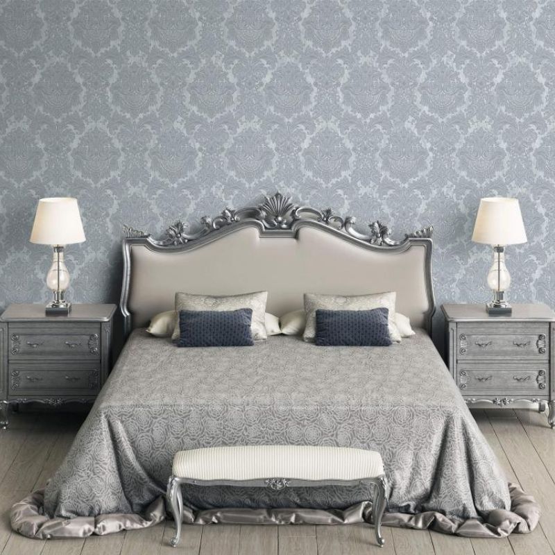7807 Serie | Zengin Barok damask desenli duvar kağıdı