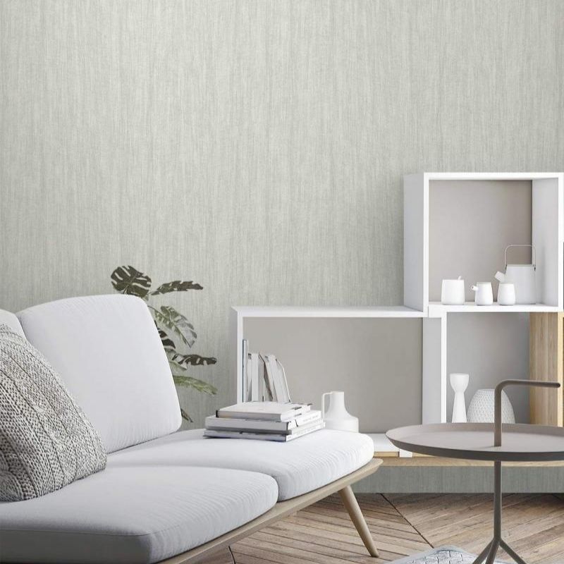 3700 Serisi | Keten Tekstil İnce Doku Desen Duvar Kağıdı