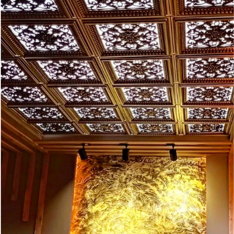 60*60 Avangard Tavan Panel (Kahve)