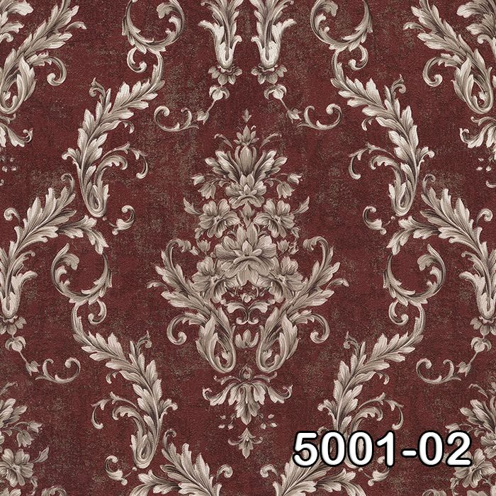 Decowall Retro Damask Desen Duvar Kağıdı 5001-02