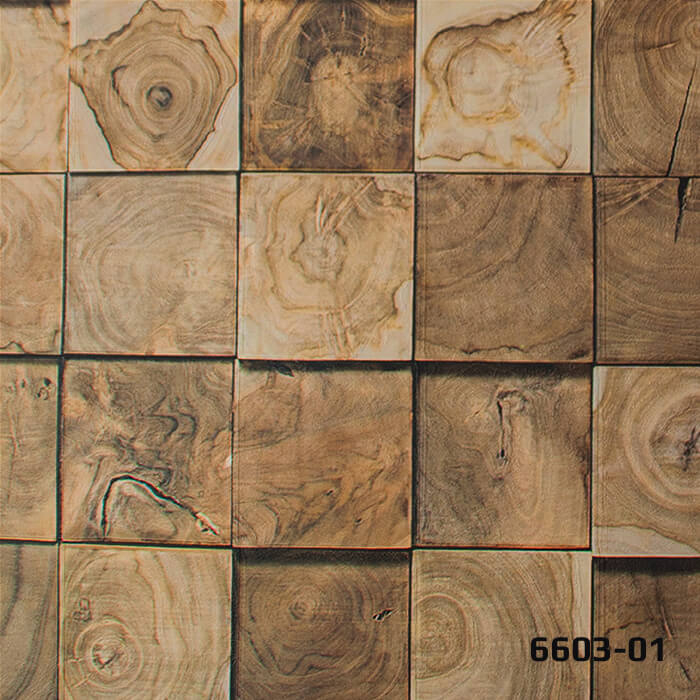 Decowall  DecoStone Kare Desenli Duvar Kağıdı-6603-01