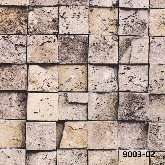 Decowall  DecoStone Kare Desenli Duvar Kağıdı 9003-02